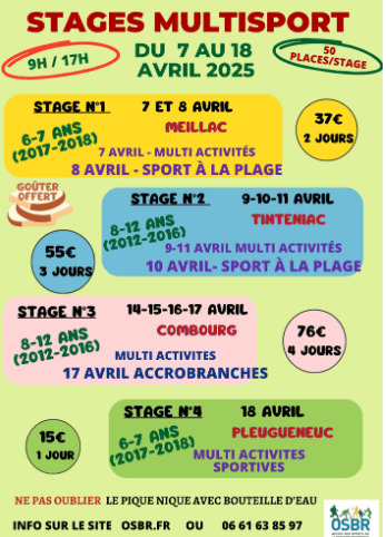 Programme OSBR – avril