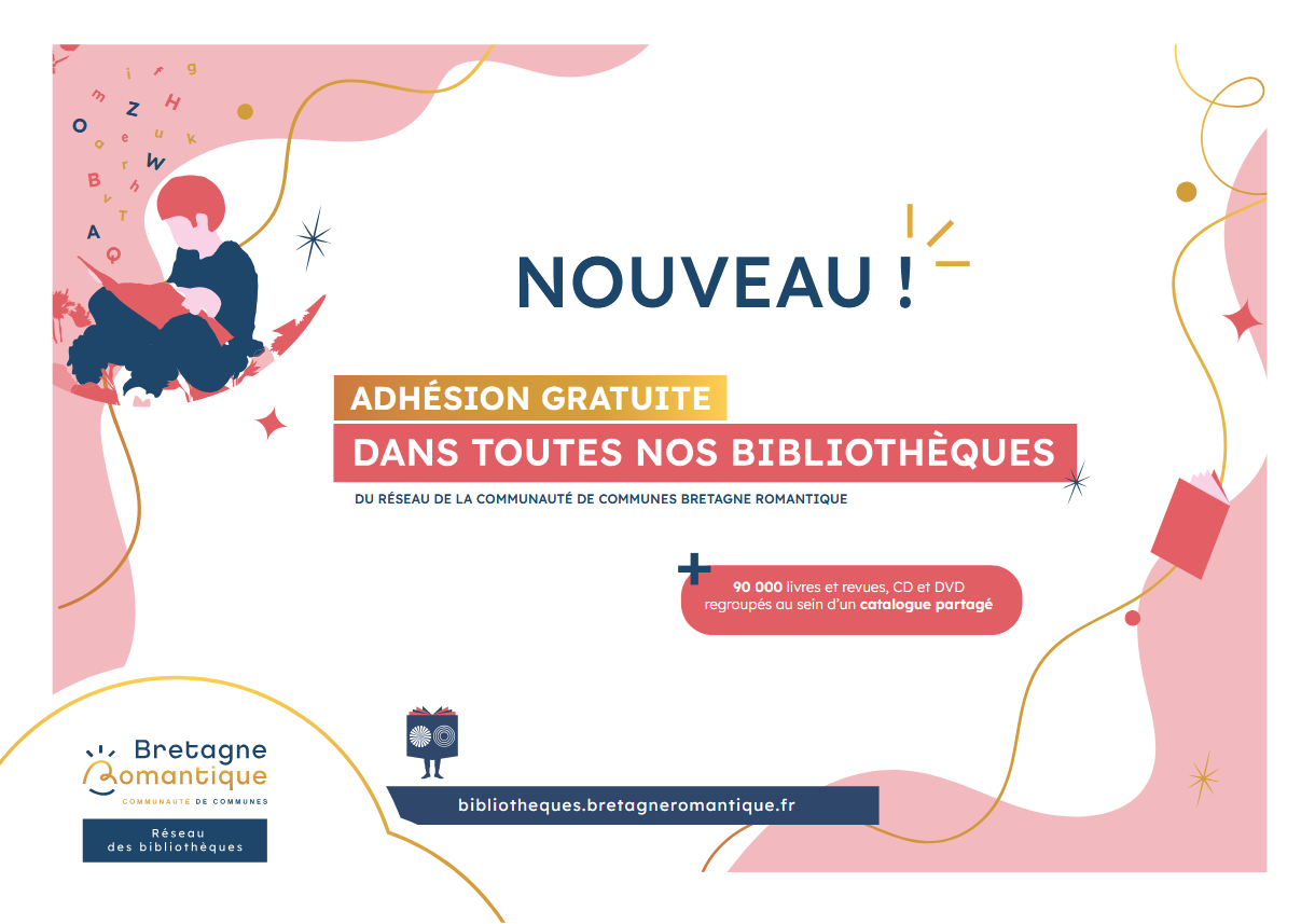 Adhésion bibliothèques Bretagne Romantique